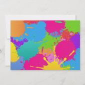 Art Birthday Party - Uitnodiging (Achterkant)