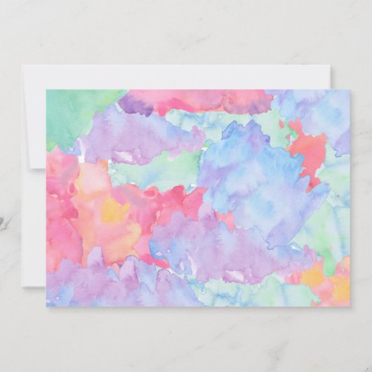 Art Birthday Uitnodiging (Achterkant)