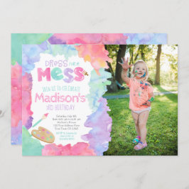 Art Birthday Uitnodiging