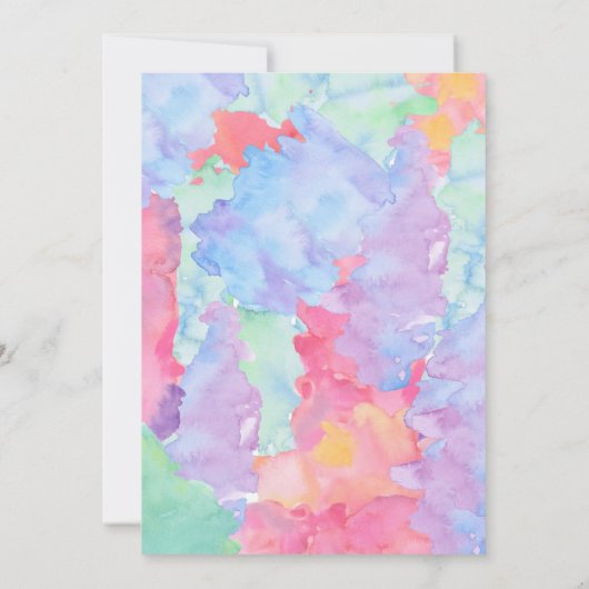 Art Birthday Uitnodiging (Achterkant)