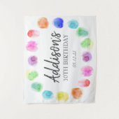 Art Birthday Welcome, Paint Birthday Tapestry Wandkleed (Voorkant)