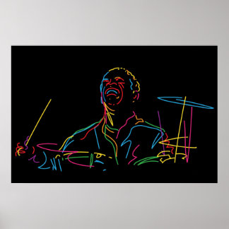 Art Blakey-portret Poster