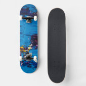 Art Blauw Koel Persoonlijk Skateboard (Voorkant)