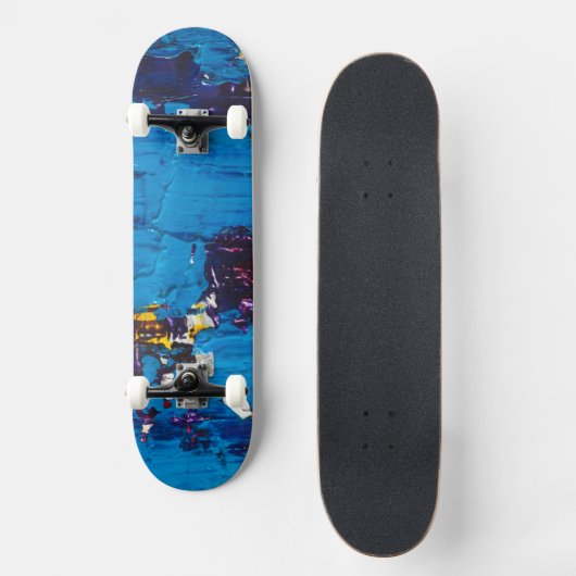 Art Blue Cool Persoonlijk Skateboard (Voorkant)