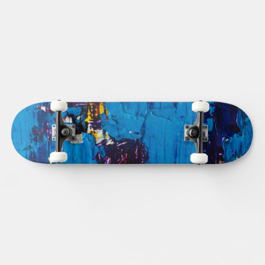 Art Blue Cool Persoonlijk Skateboard (Horizontaal)