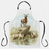 Art Boerderij Goats Schort (Voorkant)