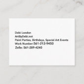 Art Br Debi, Biggy Kaart Visitekaartje (Achterkant)