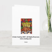 ART BRAIN-Wenskaart Kaart (Achterkant)