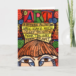 ART BRAIN-Wenskaart Kaart
