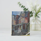 Art.  Bride die haar 'huis' binnenkwam. Briefkaart (Staand voorkant)