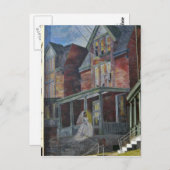 Art.  Bride die haar 'huis' binnenkwam. Briefkaart (Voorkant / Achterkant)