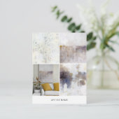 Art Briefkaart 4 Afbeelding Grid Sjabloon (Staand voorkant)