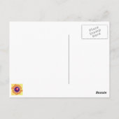 Art Briefkaart 5 - Island Zee Sun Sketch Art (Achterkant)