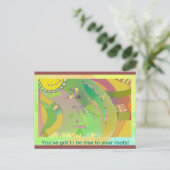 Art. Briefkaart 7: Etnische kunst met woorden (Staand voorkant)