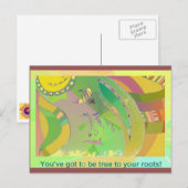 Art. Briefkaart 7: Etnische kunst met woorden (Voorkant / Achterkant)