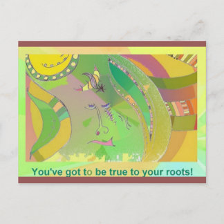 Art. Briefkaart 7: Etnische kunst met woorden