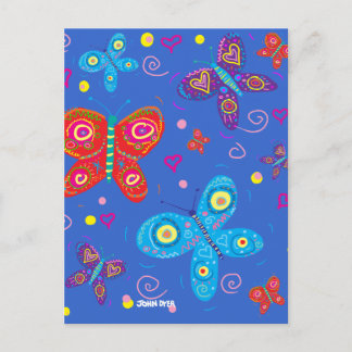 Art Briefkaart: Butterflies Briefkaart
