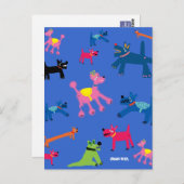 Art Briefkaart: Crazy Dogs Briefkaart (Voorkant / Achterkant)
