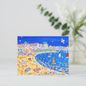 Art Briefkaart: Fun op het strand. Gyllyngvase str Briefkaart (Staand voorkant)