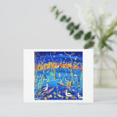 Art Briefkaart: Pelican Roost, post Banrock Briefkaart (Staand voorkant)