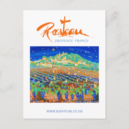 Art Briefkaart: Rasteau, een nacht van de afzuigst Briefkaart (Voorkant)