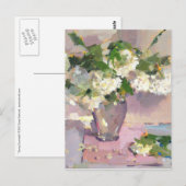 Art briefkaart "Spring Snowball" (Voorkant / Achterkant)