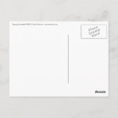 Art briefkaart "Spring Snowball" (Achterkant)