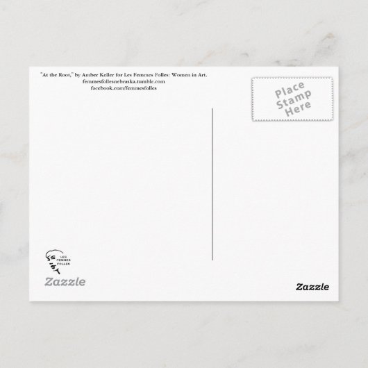 Art briefkaart van Amber Keller (Achterkant)