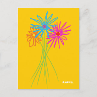 Art Briefkaart: Vloerbunch Briefkaart