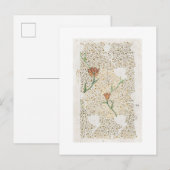 ART BRIEFKAART : WILLIAM MORRIS : GARDEN TULIP (Voorkant / Achterkant)
