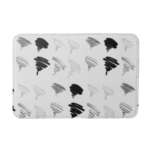 Art Brush Pattern Bath Mat