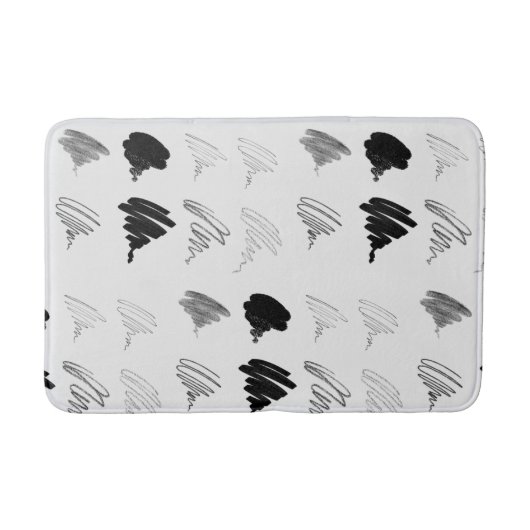 Art Brush Pattern Bath Mat (Voorkant)