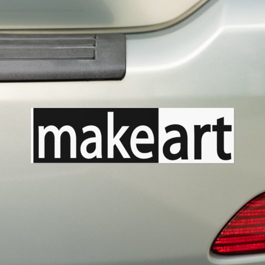 Art Bumpersticker maken (Op auto)