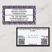 Art Business QR Code Logo ELK BEDRIJF Visitekaartje (Voorkant / Achterkant)