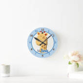 Art by Jess Giraffe Clock Ronde Klok (Huis)