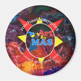 Art By MAS logo Magneet