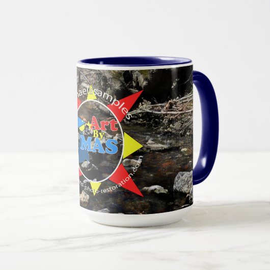 Art By MAS logo - merch en gear Mok (Voorkant rechts)