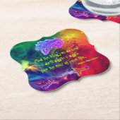 Art by Micheal Inspirational Dragon Paper Coaster Kartonnen Onderzetters (Gekanteld)