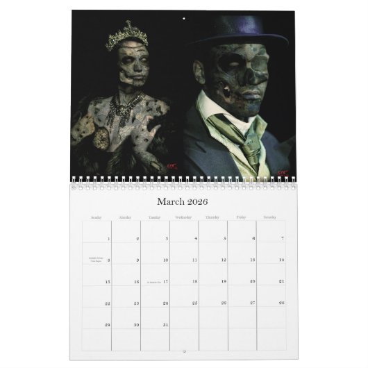 Art Calendar 2026 - Toegang van CYB Kalender (Mar 2026)