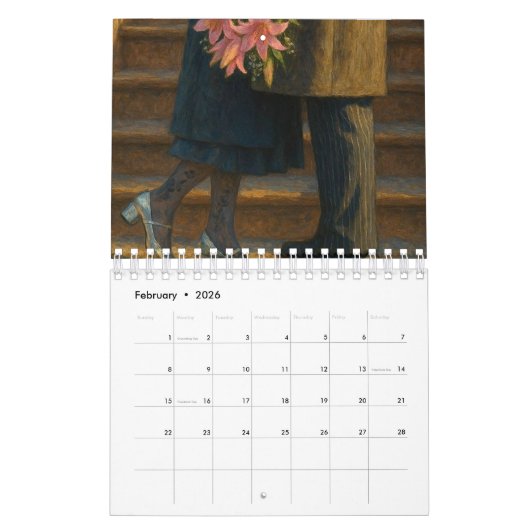 art calendar  kalender (Feb 2026)