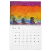 Art Calendar met vele schilderijen van Tamar Raine Kalender (Feb 2026)