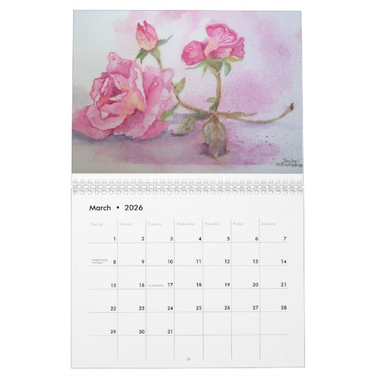 Art calendars kalender (Mar 2026)
