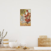 ART CANVAS AUTHENTIC 1800s CHRISTMAS ART REPRO Poster (Keuken)