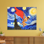 Art Canvas - door Debbie Davidsohn - In de wind ge Afdruk (Insitu (Woonkamer))