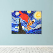 Art Canvas - door Debbie Davidsohn - In de wind ge Afdruk (Insitu (Houten vloer))