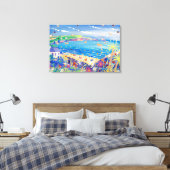 Art Canvas Print: Moeder Ivey's Bay Cornwall Afdruk (Insitu (Slaapkamer))