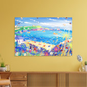 Art Canvas Print: Moeder Ivey's Bay Cornwall Afdruk (Insitu (Woonkamer))