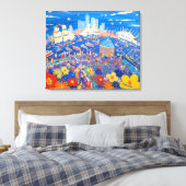 Art Canvas Print: Tall Ships at Greenwich London (Insitu (Slaapkamer))