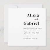 Art Car Wedding Invitation card Kaart (Achterkant)