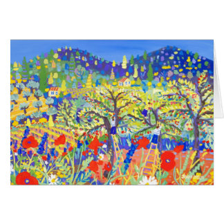 Art Card: Kersen, papavers en Daisies, Provence
